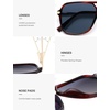 image:imageSOJOS Aviator Sunglasses for Women amp Men Square Polarized Lens SJ2229Drak Red TortoiseBlue