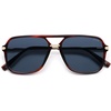 image:imageSOJOS Aviator Sunglasses for Women amp Men Square Polarized Lens SJ2229Drak Red TortoiseBlue