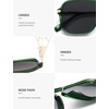 image:imageSOJOS Aviator Sunglasses for Women amp Men Square Polarized Lens SJ2229GreenGrey