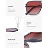image:imageSOJOS Aviator Sunglasses for Women amp Men Square Polarized Lens SJ2229Grey FrameRed Lens