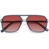 image:imageSOJOS Aviator Sunglasses for Women amp Men Square Polarized Lens SJ2229Grey FrameRed Lens