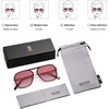 image:imageSOJOS Aviator Sunglasses for Women amp Men Square Polarized Lens SJ2229RedRed