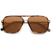 image:imageSOJOS Aviator Sunglasses for Women amp Men Square Polarized Lens SJ2229TortoiseBrown