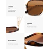 image:imageSOJOS Aviator Sunglasses for Women amp Men Square Polarized Lens SJ2229TortoiseBrown