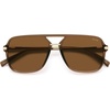 image:imageSOJOS Aviator Sunglasses for Women amp Men Square Polarized Lens SJ2229Transparent Brown FrameBrown Lens