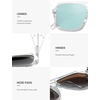 image:imageSOJOS Aviator Sunglasses for Women amp Men Square Polarized Lens SJ2229Transparent FrameSilver Lens