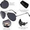 image:imageSOJOS Polarized Aviator Sunglasses for Men Women Classic Vintage SunniesBlack