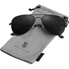 image:imageSOJOS Polarized Aviator Sunglasses for Men Women Classic Vintage SunniesBlack