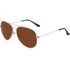 image:imageSOJOS Polarized Aviator Sunglasses for Men Women Classic Vintage SunniesBrown