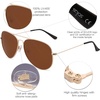 image:imageSOJOS Polarized Aviator Sunglasses for Men Women Classic Vintage SunniesBrown