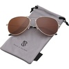 image:imageSOJOS Polarized Aviator Sunglasses for Men Women Classic Vintage SunniesBrown