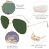 image:imageSOJOS Polarized Aviator Sunglasses for Men Women Classic Vintage SunniesGreen