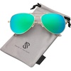 image:imageSOJOS Polarized Aviator Sunglasses for Men Women Classic Vintage SunniesGreenish Blue