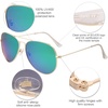 image:imageSOJOS Polarized Aviator Sunglasses for Men Women Classic Vintage SunniesGreenish Blue