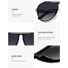 image:imageSOJOS Retro Oversized 70s Aviator Sunglasses Women Men SJ2693Black Frame Grey Grading Lens