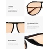 image:imageSOJOS Retro Oversized 70s Aviator Sunglasses Women Men SJ2693Black Frame Orange Lens