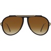 image:imageSOJOS Retro Oversized 70s Aviator Sunglasses Women Men SJ2693Brown Frame Brown Grading Lens