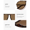 image:imageSOJOS Retro Oversized 70s Aviator Sunglasses Women Men SJ2693Brown Tortoise Frame Brown Lens