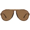 image:imageSOJOS Retro Oversized 70s Aviator Sunglasses Women Men SJ2693Crystal Brown Frame Brown Lens