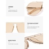 image:imageSOJOS Retro Oversized 70s Aviator Sunglasses Women Men SJ2693Crystal Light Brown Frame Light Brown Lens