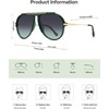 image:imageSOJOS Retro Oversized 70s Aviator Sunglasses Women Men SJ2693Green Frame Green Grading Lens