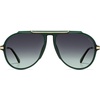 image:imageSOJOS Retro Oversized 70s Aviator Sunglasses Women Men SJ2693Green Frame Green Grading Lens