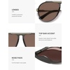 image:imageSOJOS Retro Oversized 70s Aviator Sunglasses Women Men SJ2693Grey Frame Brown Lens