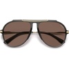 image:imageSOJOS Retro Oversized 70s Aviator Sunglasses Women Men SJ2693Grey Frame Brown Lens