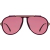 image:imageSOJOS Retro Oversized 70s Aviator Sunglasses Women Men SJ2693Purplish Red Frame Red Lens