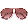 image:imageSOJOS Retro Oversized 70s Aviator Sunglasses Women Men SJ2693Red Frame Red Grading Lens