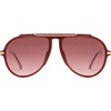 image:imageSOJOS Retro Oversized 70s Aviator Sunglasses Women Men SJ2693Red Frame Red Grading Lens