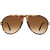 image:imageSOJOS Retro Oversized 70s Aviator Sunglasses Women Men SJ2693Tortoise Frame Brown Grading Lens