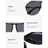 image:imageSOJOS Retro Oversized 70s Aviator Sunglasses Women Men SJ2693Tortoise Frame Grey Lens