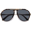 image:imageSOJOS Retro Oversized 70s Aviator Sunglasses Women Men SJ2693Tortoise Frame Grey Lens