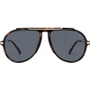 image:imageSOJOS Retro Oversized 70s Aviator Sunglasses Women Men SJ2693Tortoise Frame Grey Lens