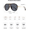 image:imageSOJOS Retro Oversized 70s Aviator Sunglasses Women Men SJ2693Tortoise Frame Grey Lens
