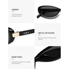image:imageSOJOS Retro Polarized Oval Sunglasses for Women Men SJ2739C1 BlackGrey
