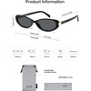 image:imageSOJOS Retro Polarized Oval Sunglasses for Women Men SJ2739C1 BlackGrey