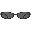 image:imageSOJOS Retro Polarized Oval Sunglasses for Women Men SJ2739C1 BlackGrey