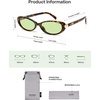 image:imageSOJOS Retro Polarized Oval Sunglasses for Women Men SJ2739C4 Yellow TortoiseLight Green