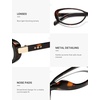 image:imageSOJOS Retro Polarized Oval Sunglasses for Women Men SJ2739C6 TortoiseAntiblue Light