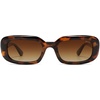 image:imageSOJOS Retro Rectangle Polarized Sunglasses for Women Men Trendy 90s ShadesTortoise  Brown