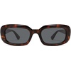 image:imageSOJOS Retro Rectangle Polarized Sunglasses for Women Men Trendy 90s ShadesTortoise  Grey