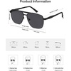 image:imageSOJOS Retro Square Polarized Aviator Sunglasses Womens Mens SJ1296BlackGrey