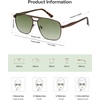 image:imageSOJOS Retro Square Polarized Aviator Sunglasses Womens Mens SJ1296BrownGreen