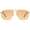 image:imageSOJOS Retro Square Polarized Aviator Sunglasses Womens Mens SJ1296GoldYellow