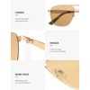 image:imageSOJOS Retro Square Polarized Aviator Sunglasses Womens Mens SJ1296GoldYellow