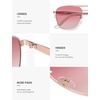 image:imageSOJOS Retro Square Polarized Aviator Sunglasses Womens Mens SJ1296PinkPink