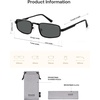 image:imageSOJOS Small Retro Rectangle Polarized Sunglasses Womens Mens SJ1297BlackGrey