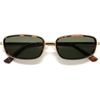image:imageSOJOS Trendy Rectangle Polarized Sunglasses Womens Mens SJ1294GoldGreen